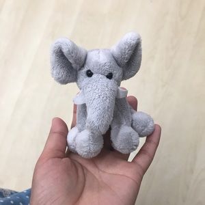 Mini stuffed elephant